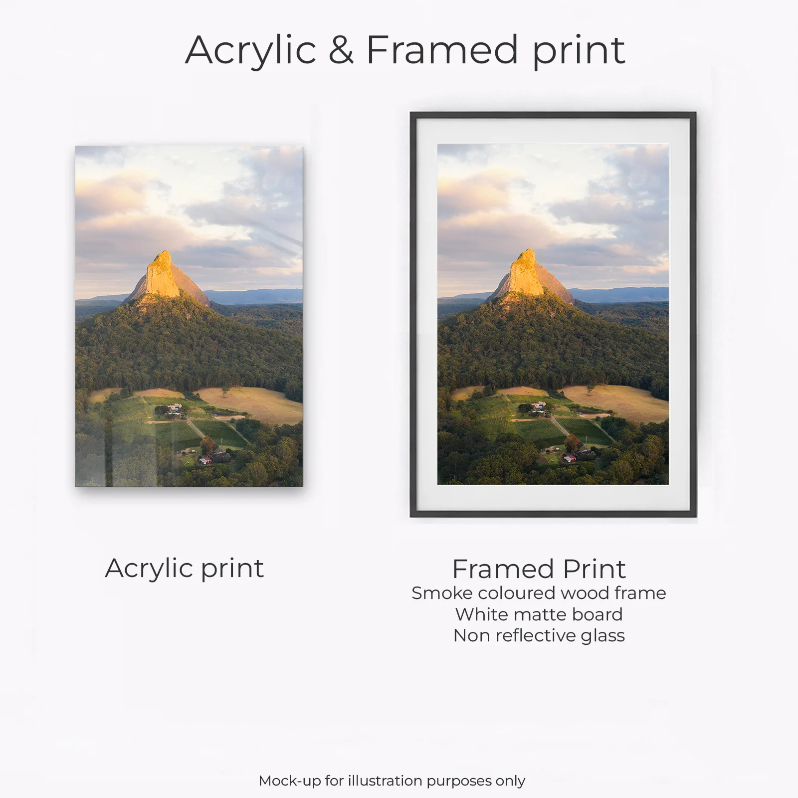 Glass House Mountains - Mount Coonowrin Sunrise Portrait - Image 3