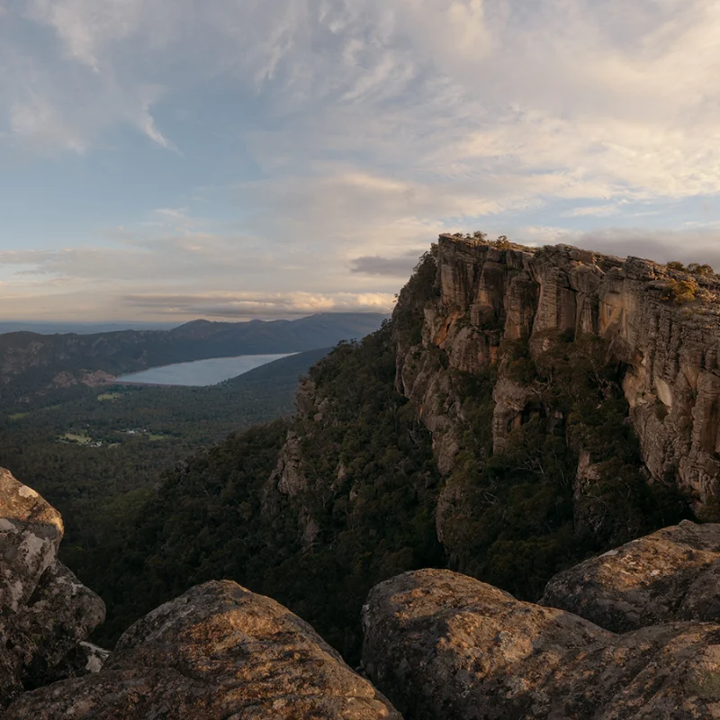 Grampians National Park - The Pinnacle and Lake Bellfield Sunset