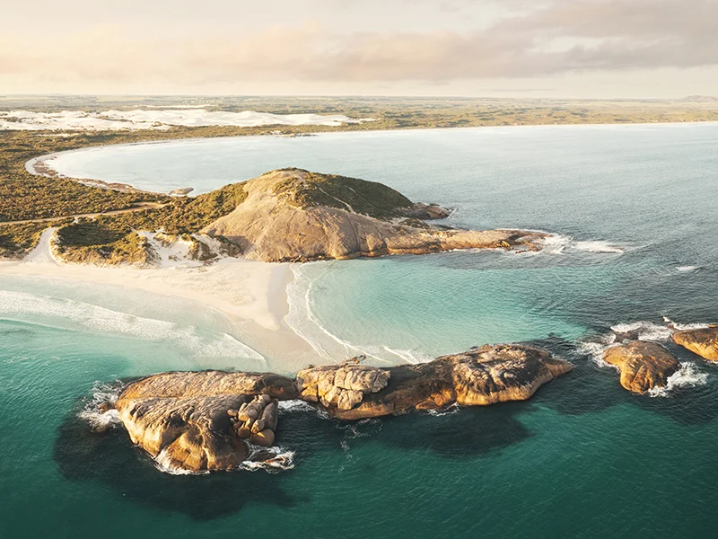 Esperance - Wylie Bay panorama at sunrise