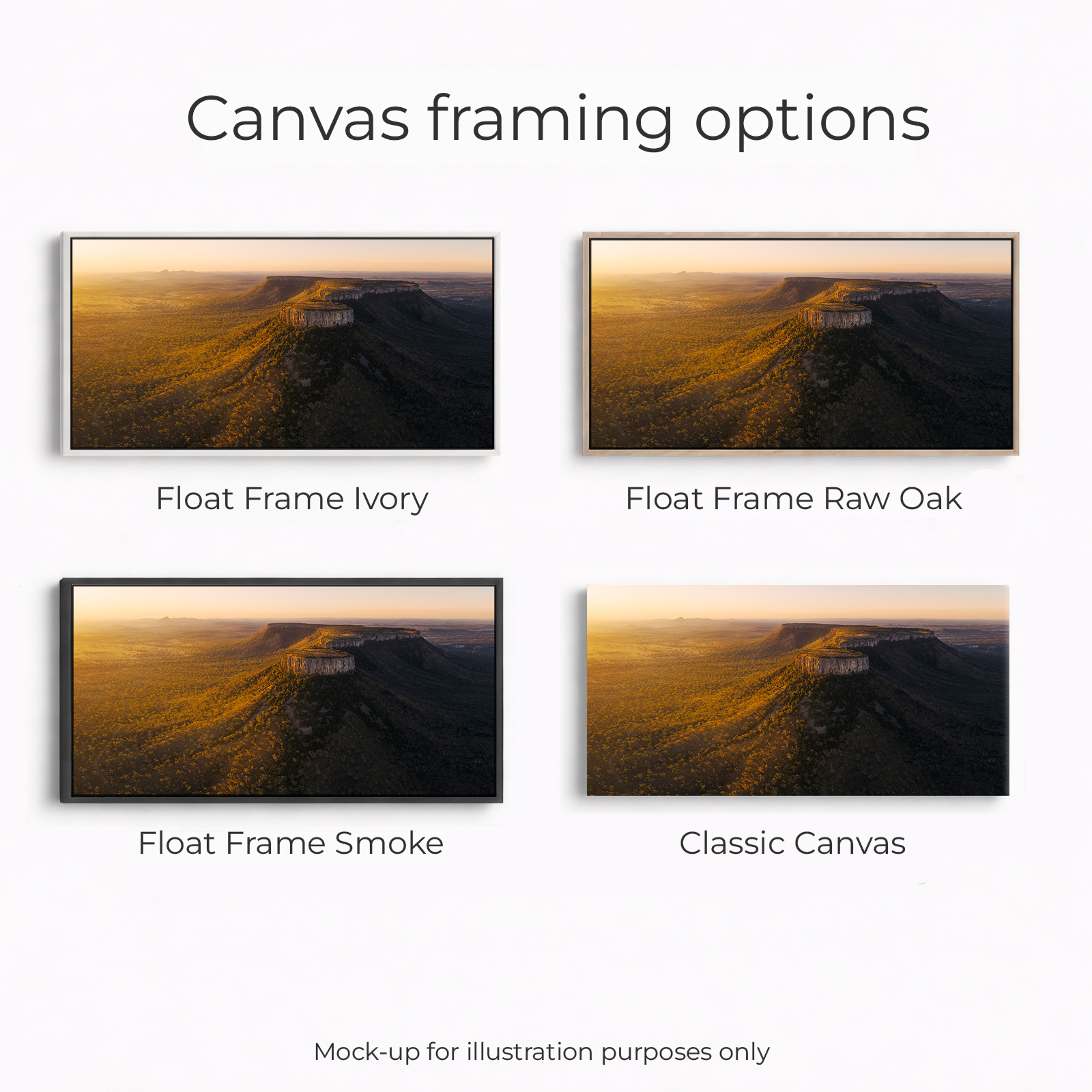 Outback QLD - Sunset over Lords Table Mountain Panoramic - Image 3