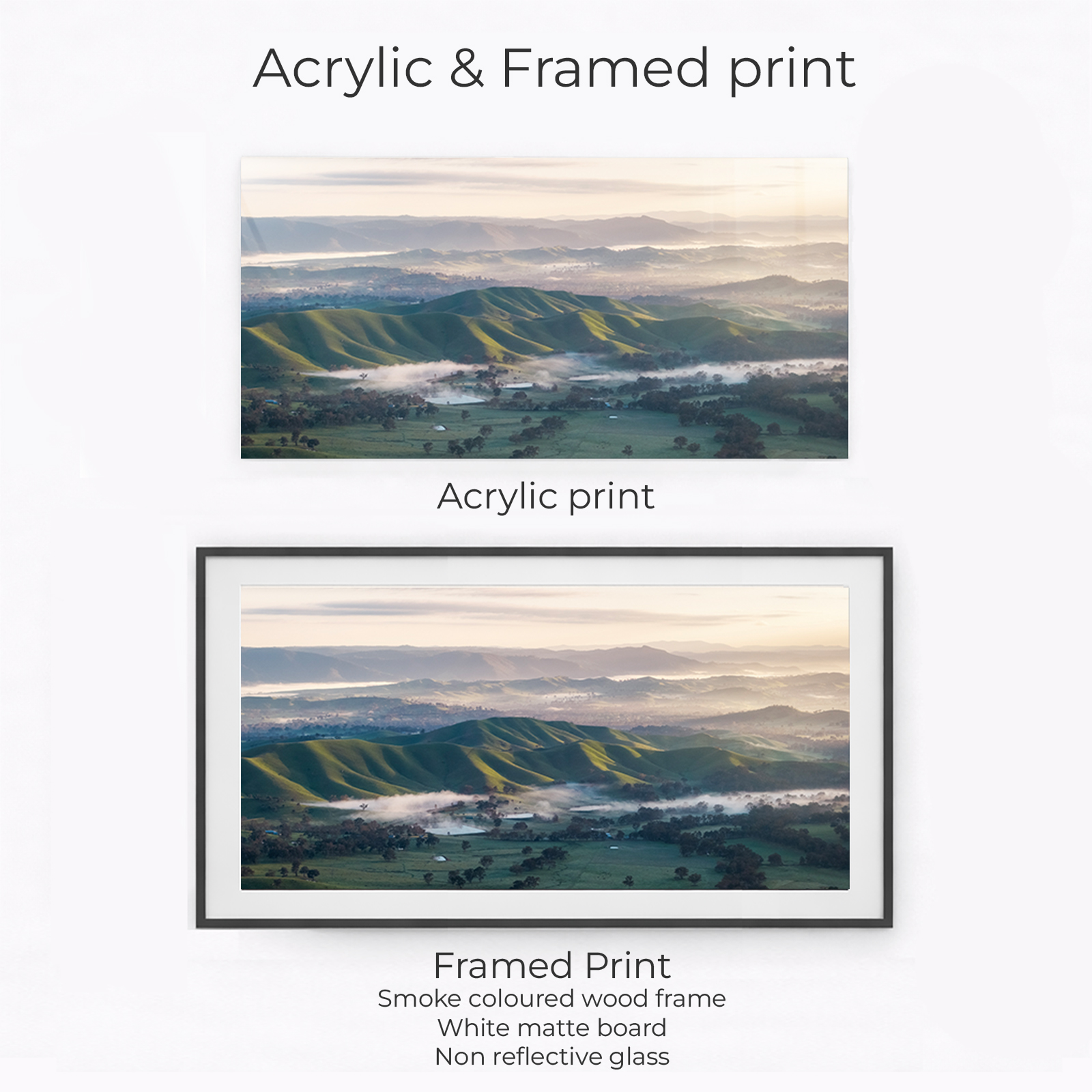 Murrindindi - Rural hills sunrise aerial panorama - Image 2