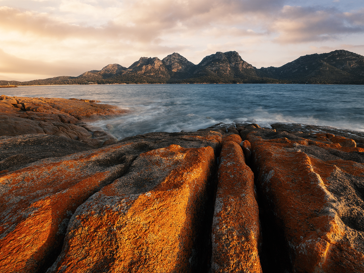 Tasmania - The Hazards Sunset