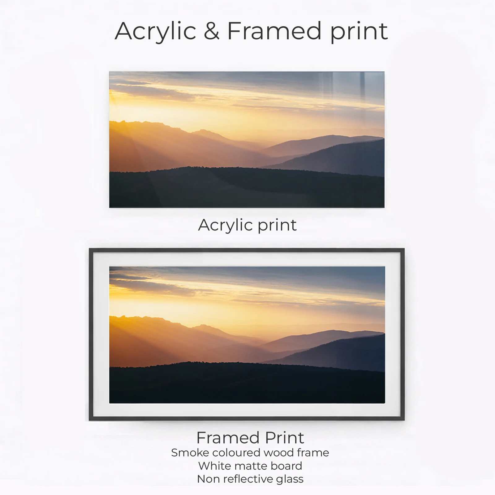 Grampians National Park - Sunset over the ranges from Reeds Lookout - Image 2